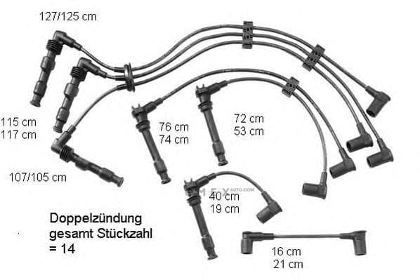 OEM SPARK PLUG WIRE SET ZEF601