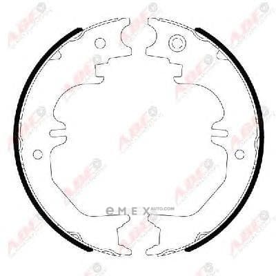 OEM SHOE KIT, DRUM BRAKE C02086ABE