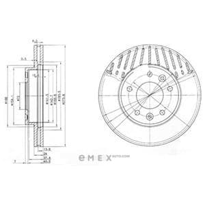 OEM BRAKE DISC (DOUBLE PACK) BG3563