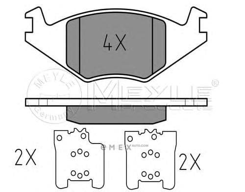 OEM DISC BRAKE PAD SET 0252088917