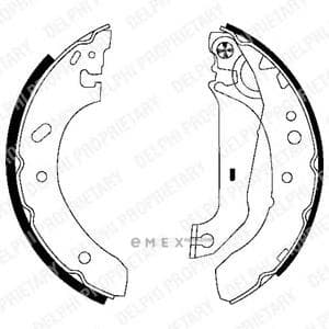 OEM BRAKE SHOE AXLE SET LS1783