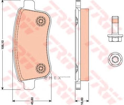 OEM PAD KIT, DISC BRAKE GDB1791