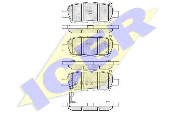 OEM SHOE KIT, DRUM BRAKE 181509