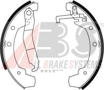 OEM Brake Shoes/ABS 8764