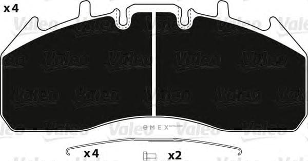 OEM BRAKE PAD RR. SIDE VOLVO FE+FH+FM 2917401 882246