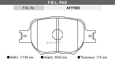 OEM BRAKE PAD AFP383