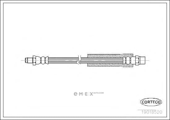 OEM HOSE ASSY, WINDSHIELD WASHER 19018520