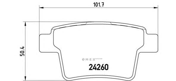 OEM brakepad P24063