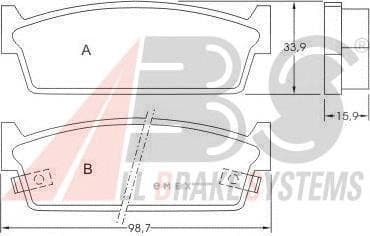 OEM PAD KIT, DISC BRAKE 36617