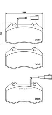 OEM Brake Pad Set, disc brake P23139