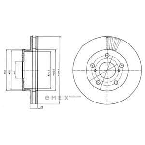 OEM BRAKE DISC (DOUBLE PACK) BG4181