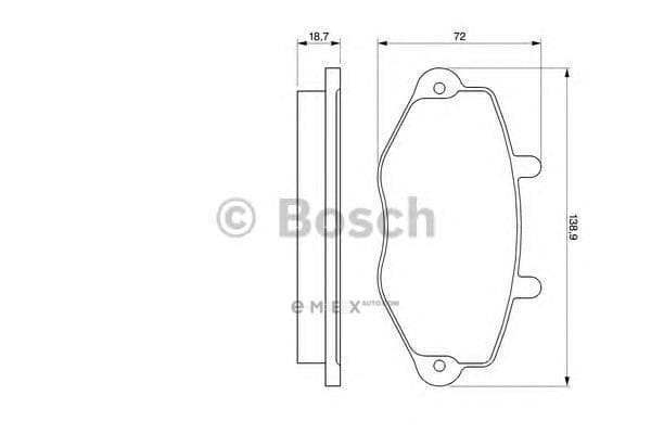 OEM BREMSBELAG 0986460962