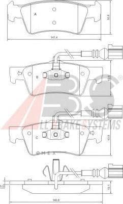 OEM PAD KIT, DISC BRAKE 37527