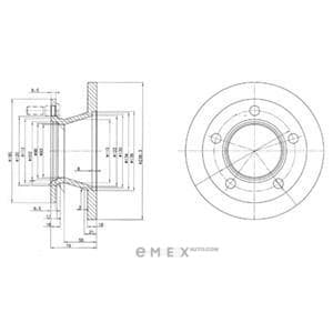 OEM BRAKE DISC (DOUBLE PACK) BG2494