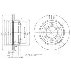 OEM BRAKE DISC (DOUBLE PACK) BG3813