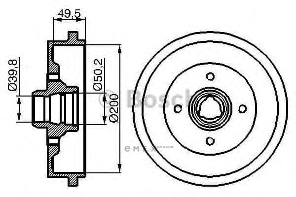 OEM BREMSTROMMEL 0986477041