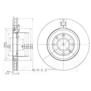 OEM BRAKE DISC (DOUBLE PACK) BG3529