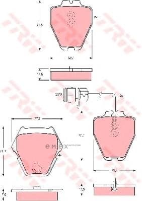 OEM PAD KIT, DISC BRAKE GDB1371