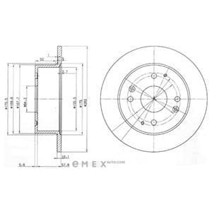 OEM BRAKE DISC (DOUBLE PACK) BG3677