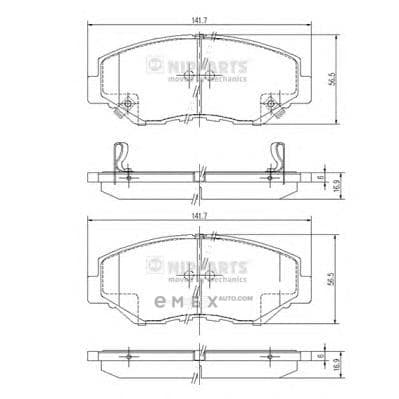 OEM BRAKE PADS FRONT J3604061