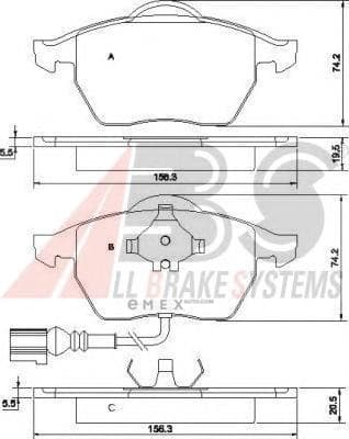 OEM Brake Pads/ABS 37133