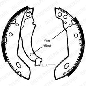 OEM BRAKE SHOE AXLE SET LS1250