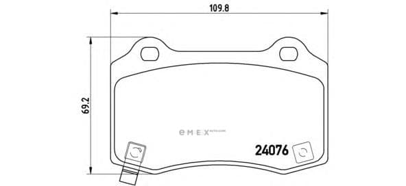 OEM PAD KIT, DISC BRAKE P11024