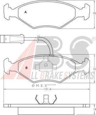 OEM Brake Pads/ABS 36855