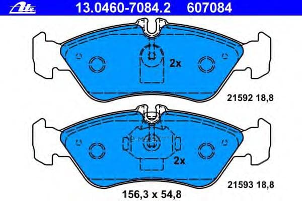 OEM BRAKE PAD SET REAR DB W903/SPRINTER 3t 13046070842