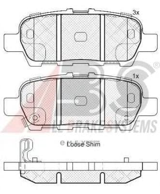 OEM PAD KIT, DISC BRAKE 37745