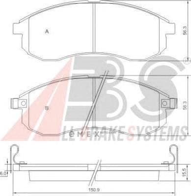 OEM Brake Pads/ABS 37481