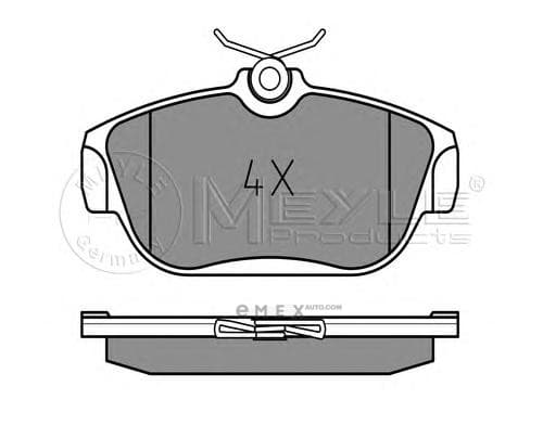 OEM DISC BRAKE PAD SET 0252016418