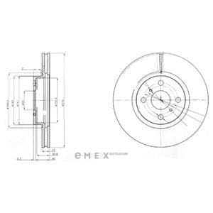 OEM BRAKE DISC (DOUBLE PACK) BG4054