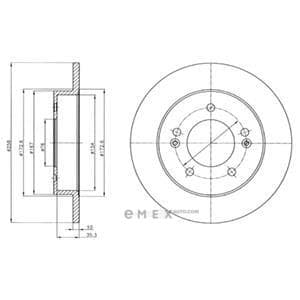 OEM BRAKE DISC (DOUBLE PACK) BG4310