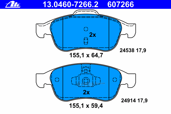 OEM PAD KIT, DISC BRAKE 13046072662