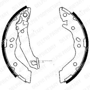 OEM BRAKE SHOE AXLE SET LS1836