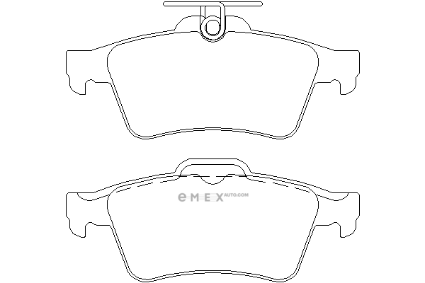 OEM PAD KIT, DISC BRAKE C2Y32648ZA