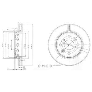 OEM BRAKE DISC (DOUBLE PACK) BG3074