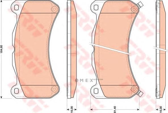 OEM PAD KIT, DISC BRAKE GDB3489