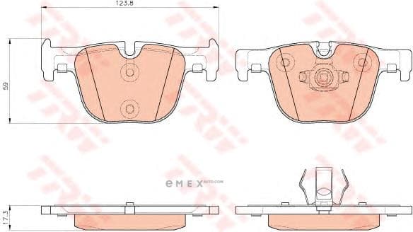 OEM BRAKE PAD/F30-34/F36 GDB1937