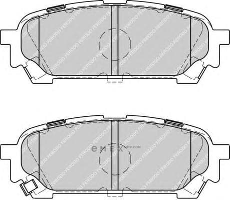 OEM PAD KIT, DISC BRAKE FDB1861