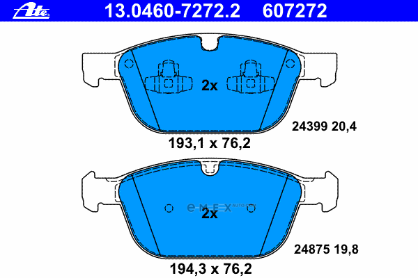 OEM PAD KIT, DISC BRAKE 13046072722