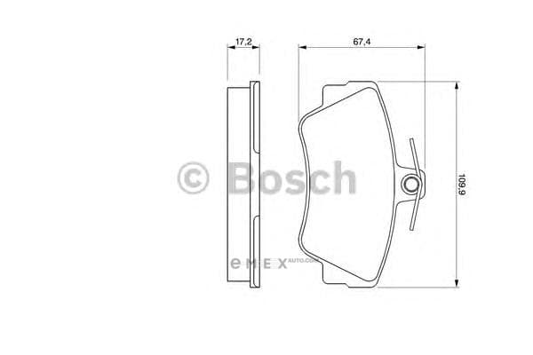 OEM BREMSBELAG 0986460989