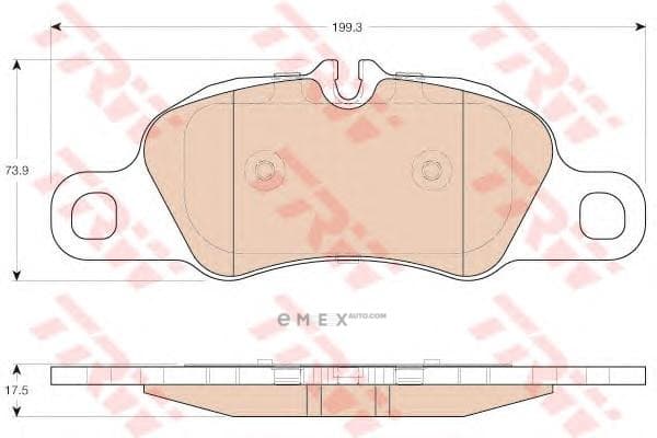 OEM PAD KIT, DISC BRAKE GDB1990