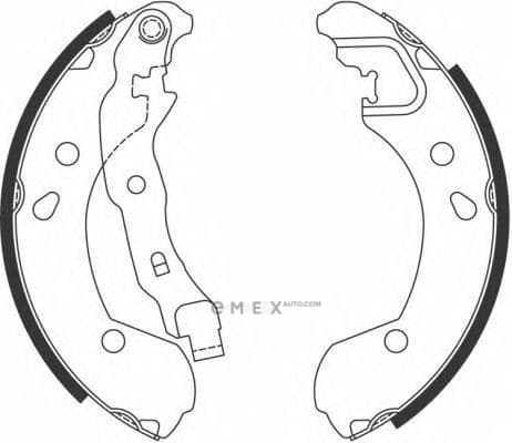 OEM SHOE SET-REAR B 44060AX625