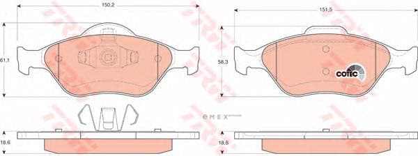 OEM BRAKE PAD GDB1419