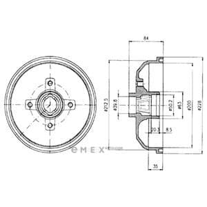 OEM BRAKE DRUM BF293