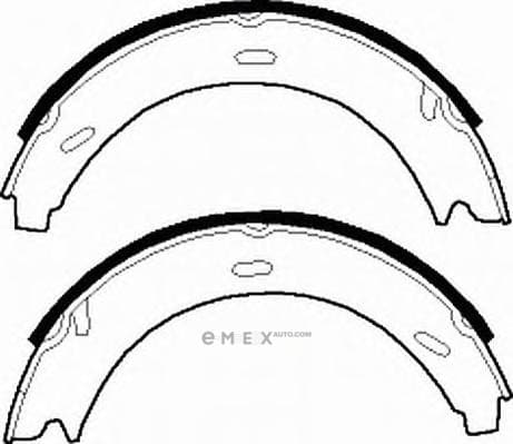 OEM BRAKE SHOE SET DB W140 FSB539