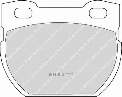 OEM BRAKE PAD SET/LAND ROVER FDB872