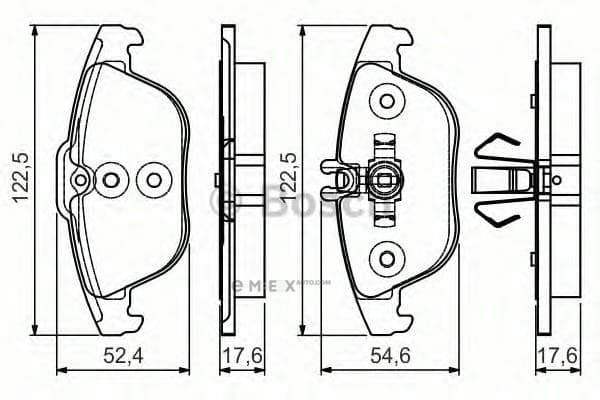 OEM BRAKE PAD FRT-C(W204)63AMG 0986495105